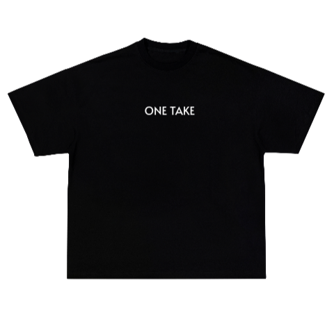 BLACK OVERSIZED SHIRT ONE TAKE 01
